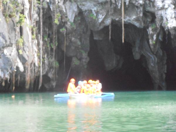 the entrance to the Underground river,Palawan island, Philippines