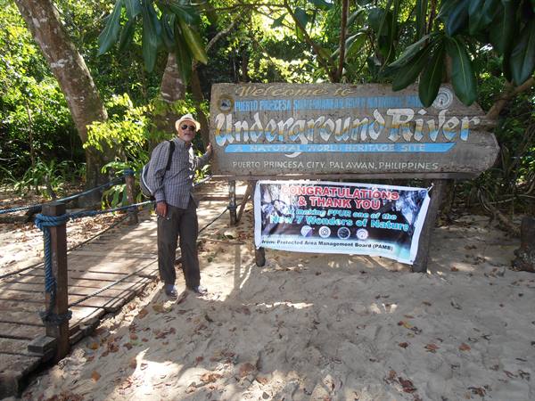 me at the Underground river, Palawan, Philippines