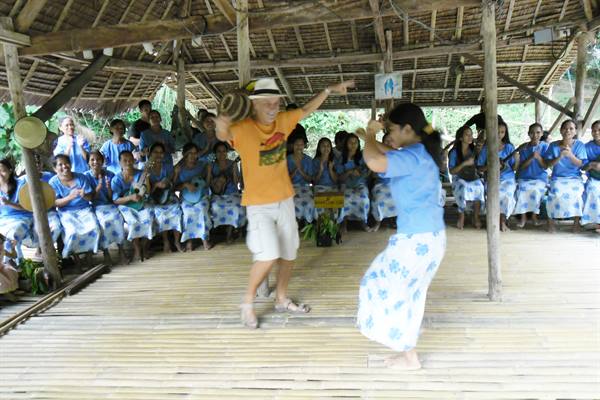 me while dancing at Loboc river, Bohol, Philippines