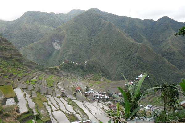 the historic rice terraces of Batad in Luzon, Philippines