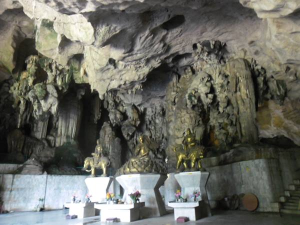 a temple in the caves in Ipoh, Malaysia