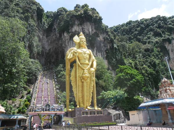 the Indian temple of Batu cave in Kuala Lumpur