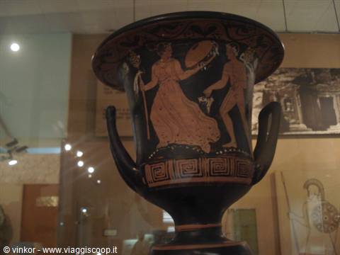 greek vase at the national museum of Tirana