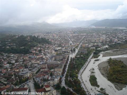 view of Berat from the fortress