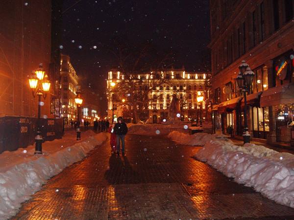 Snow in Budapest