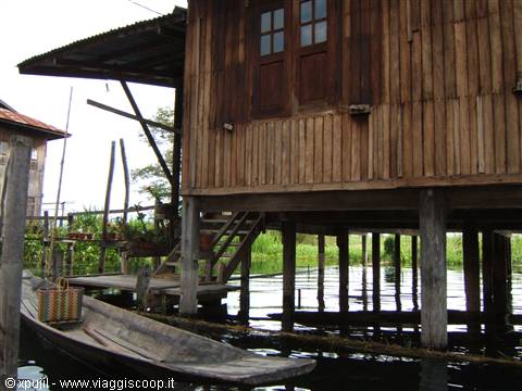 Typical house on Inle Lake