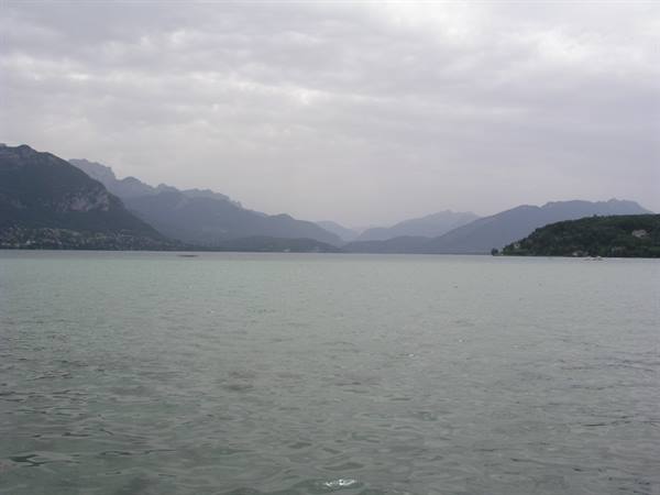 Lake Annecy........shame about the bad weather