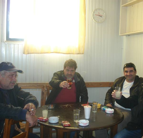 the other face of Greece: ouzo and cigarettes