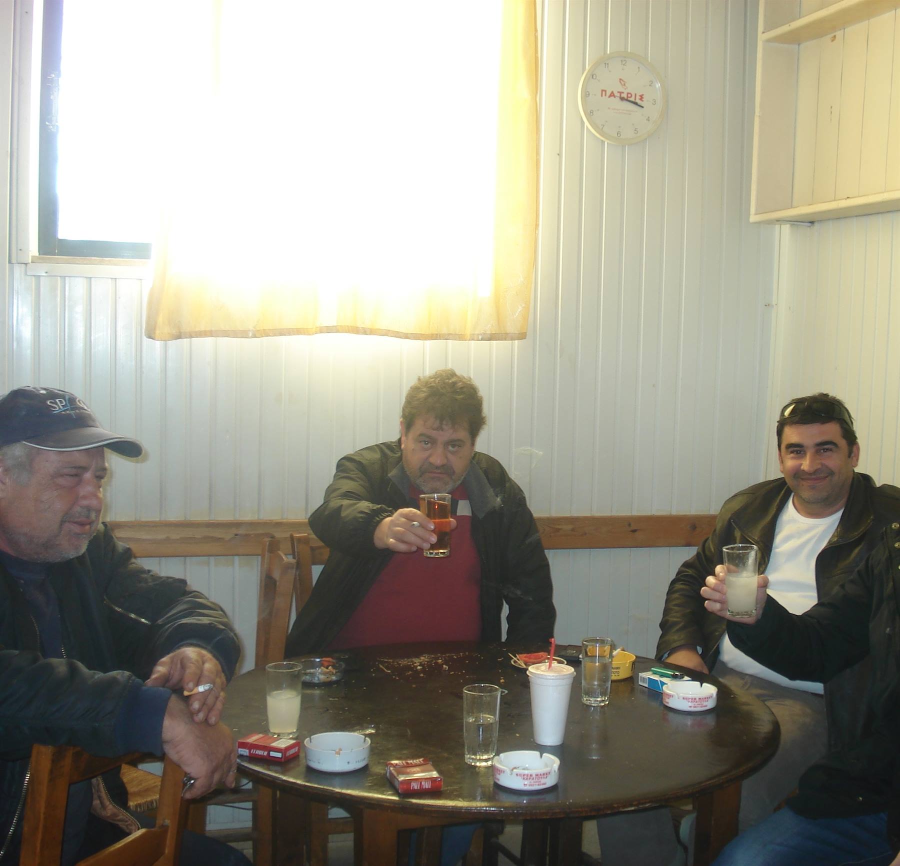 the other face of Greece: ouzo and cigarettes