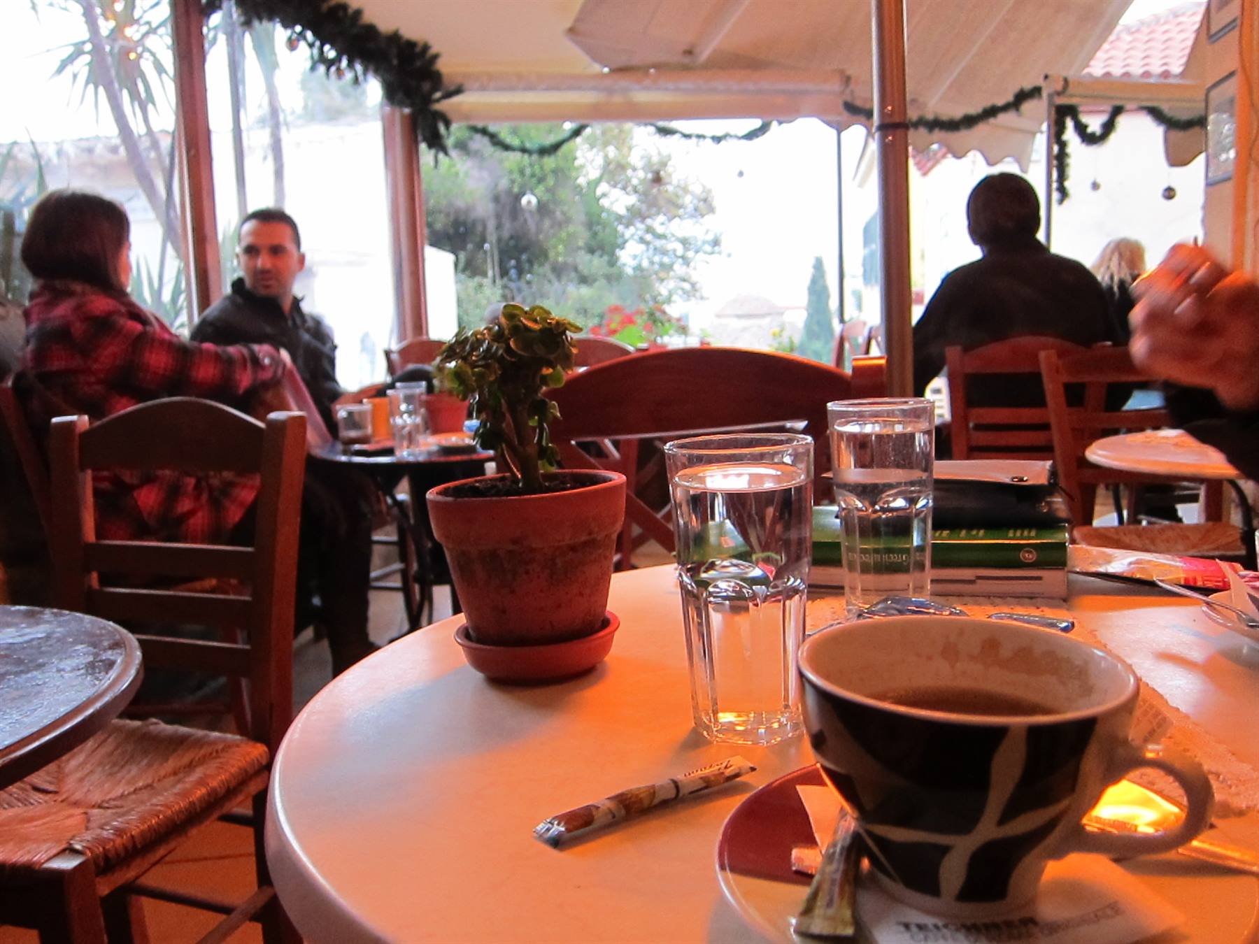 one of the many coffee breaks