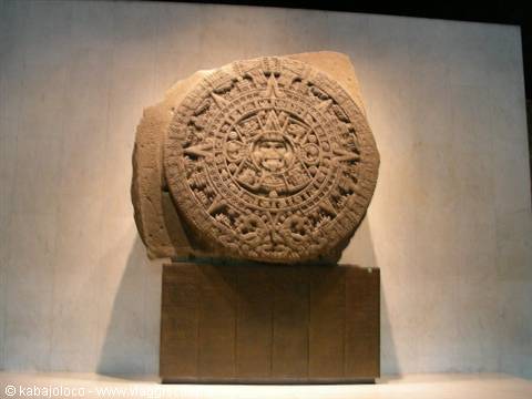 Mexico City: Museo Nacional de Antropología - the Aztec calendar stone
