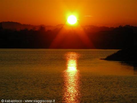 Lake Petén Itzá: the sunset