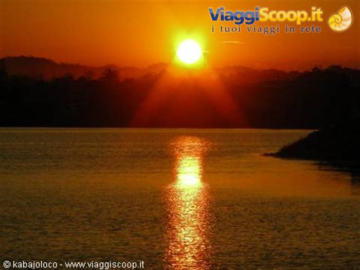 Lake Petén Itzá: the sunset