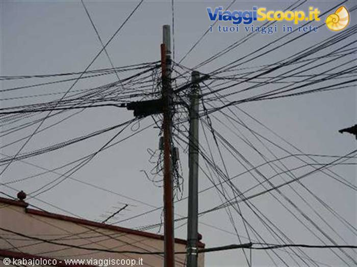 Light poles in Flores (Guatemala)