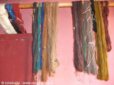 Raw silk fabric