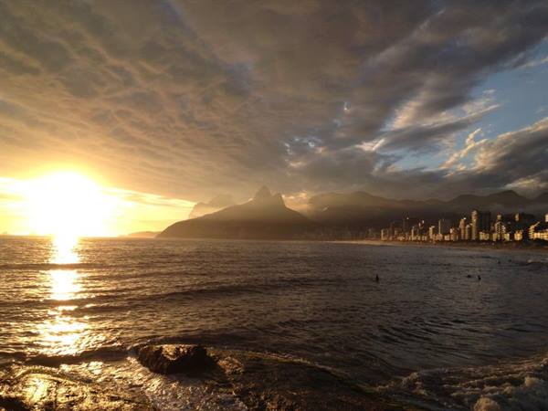 sunset at Ipanema