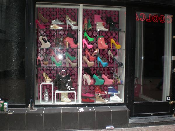 shoes in a shop window Kaverstraat