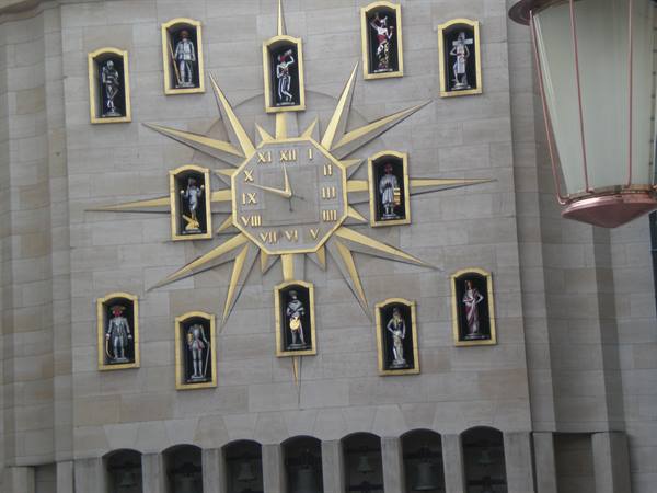 Carillon clock Mont des Arts Brussels
