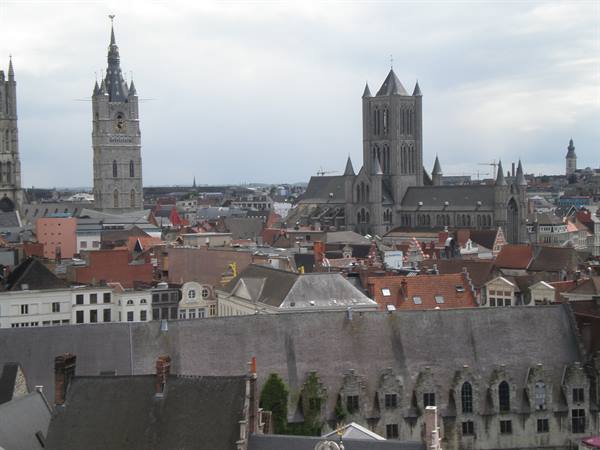 view of Ghent from the castle