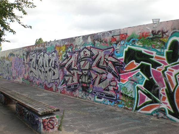 The Berlin Wall at the non-touristy Mauerpark