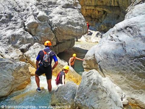 Descent of the Raganello Gorges
