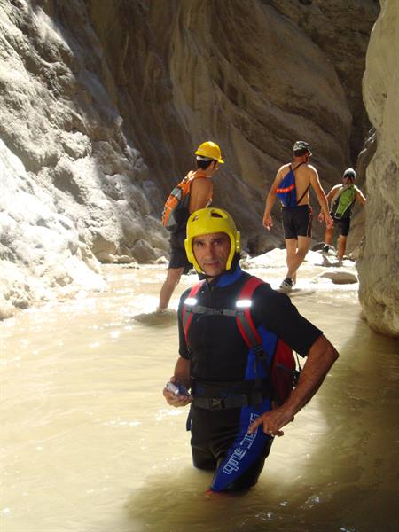 Descent of the Raganello Gorges