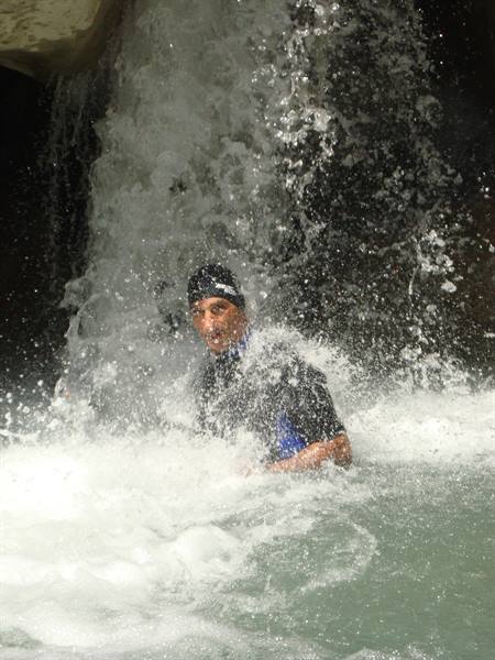 at the end of the trail it is almost obligatory to pass under a waterfall