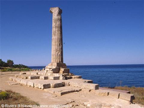 The column of the temple of Hera Lacinia