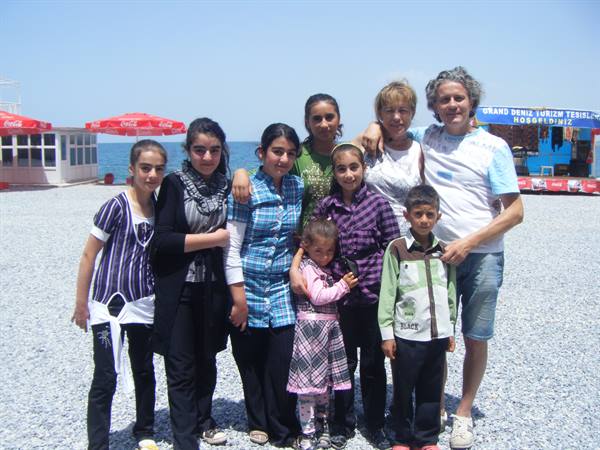 waiting for the boat on lake Van