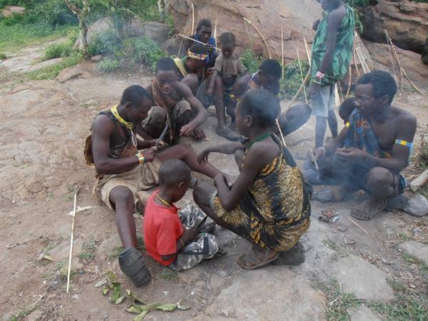 bushman tribe of the Hadzabe