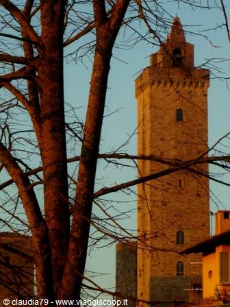 Castles and medieval villages in Tuscany, autumn in San Gimignano (SI)