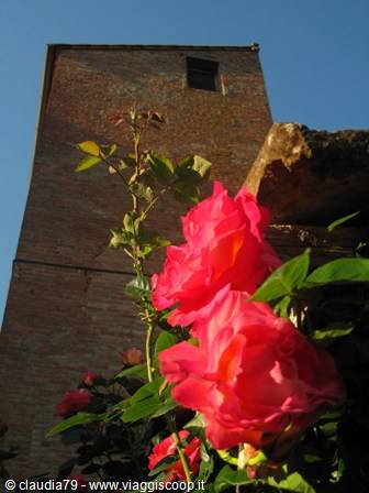 Castles and medieval villages in Tuscany, Certaldo Alto (FI), spring in Tuscany
