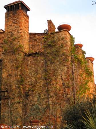 Castles and medieval villages in Tuscany, Certaldo Alto (FI) Sunset in Tuscany
