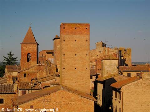 Castles and medieval villages in Tuscany, Certaldo Alto (FI) and the tower of Casa Boccaccio
