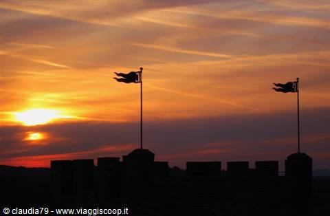 Sunsets of Tuscany, Certaldo Alto (FI), summer in Tuscany. Palazzo Stiozzi Ridolfi