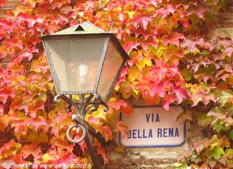 Medieval castles and villages in Tuscany. The medieval village of Certaldo Alto (Florence), in the Chianti