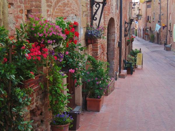 Medieval castles and villages in Tuscany. Certaldo Alto (Florence), in the Chianti area