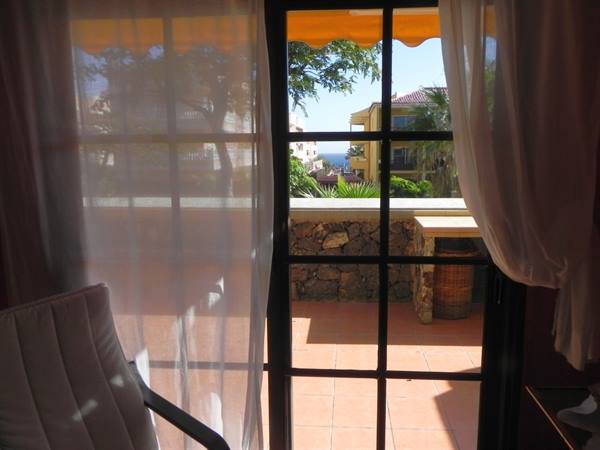 Terrace of our apartment in Tenerife
