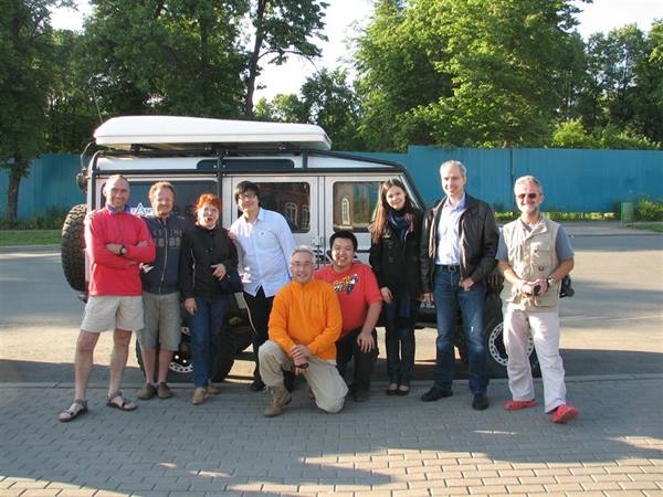 the group with Russian friends