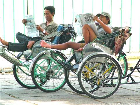 Saigon,rickshaw