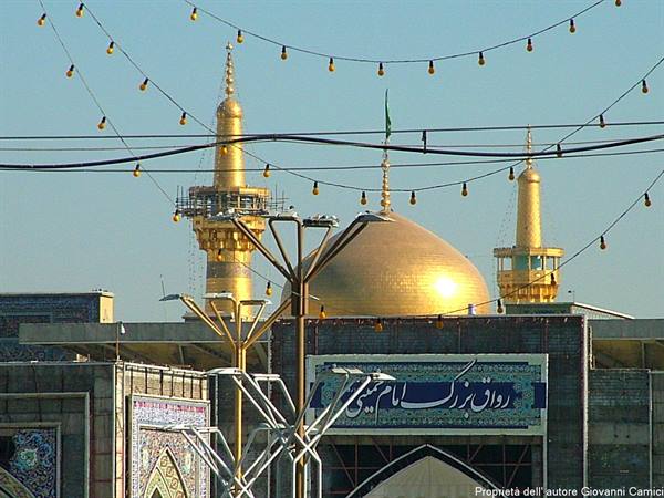 Mashhad-Minarets and golden dome of the tomb of Imam Reza