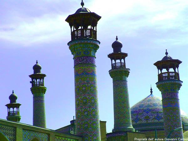 Tehran-minarets of the Sepahsalar madrasa