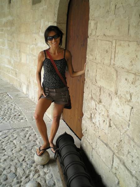 working...at the Castillo de Bellver!