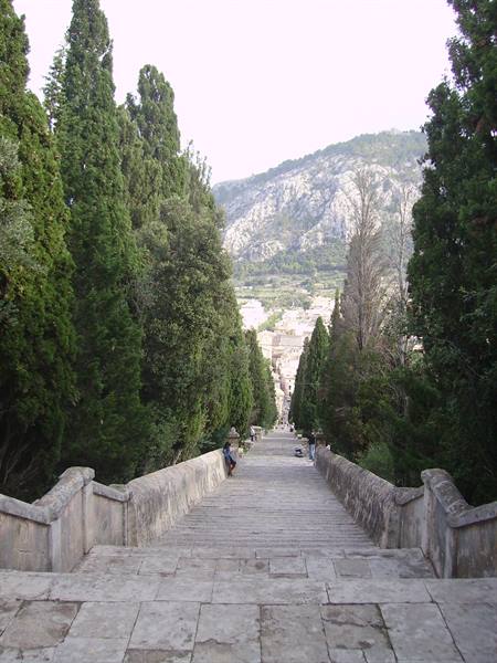 calvary staircase in pollença