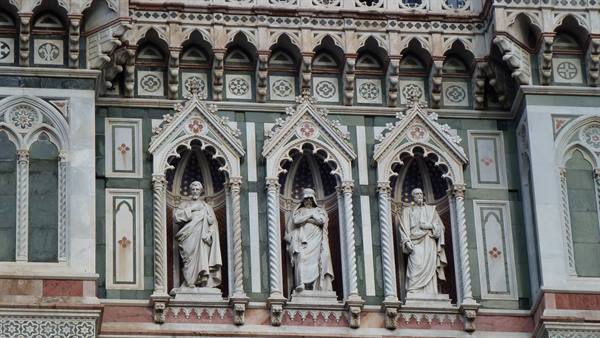 a detail of the Cathedral facade