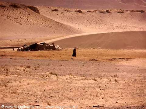 Tibetan in the desert