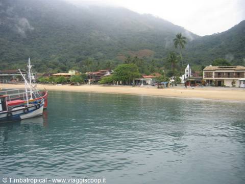 The arrival beach of Ilha Grande (Villa Abrao)