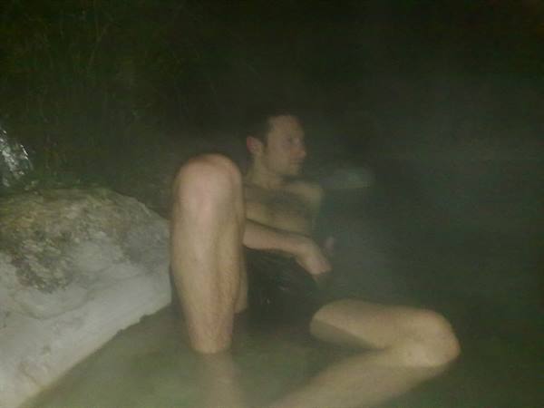 Relaxing in the pool of the Bagnaccio