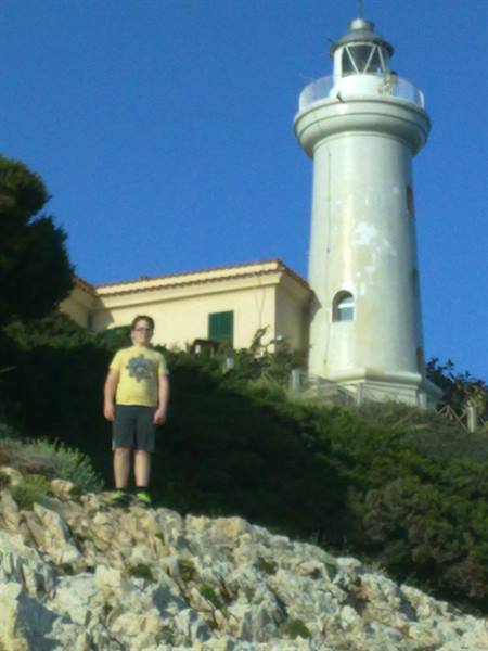 The lighthouse and Teo - San Felice Circeo