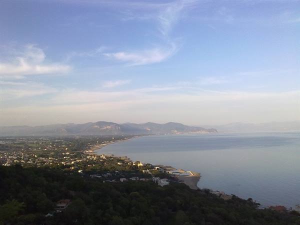 Panorama from the lighthouse road - San Felice and Terracina